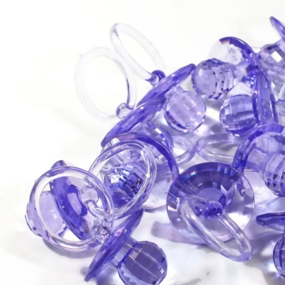 Lavender Baby Shower Pacifiers Guest Favors